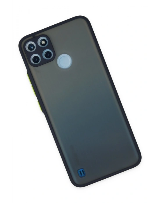 Newface Realme C21Y Kılıf Montreal Silikon Kapak - Lacivert