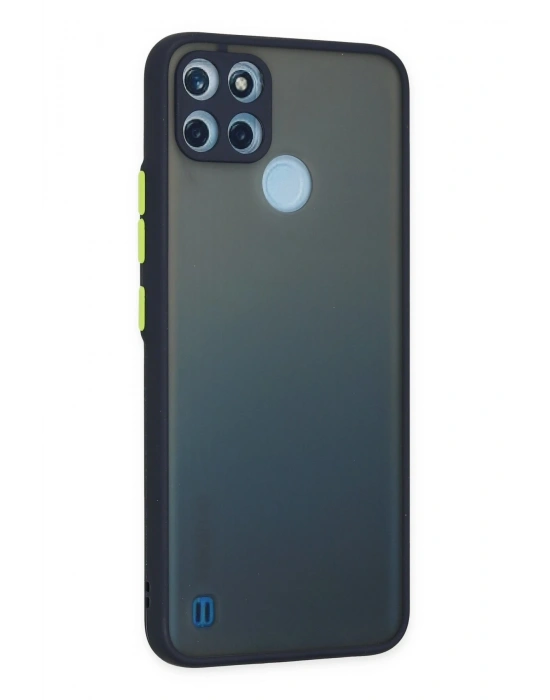 Newface Realme C21Y Kılıf Montreal Silikon Kapak - Lacivert