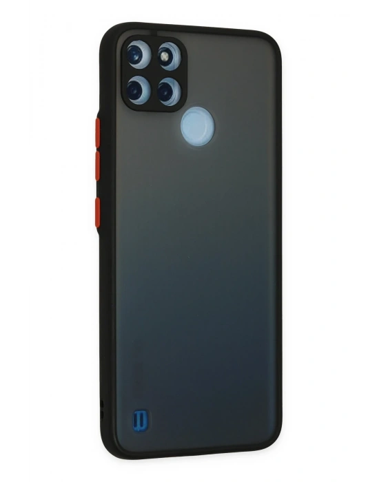 Newface Realme C21Y Kılıf Montreal Silikon Kapak - Siyah