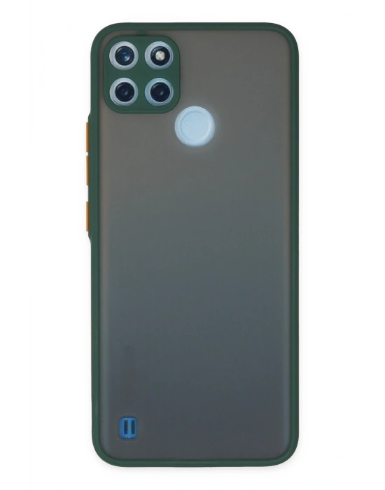 Newface Realme C21Y Kılıf Montreal Silikon Kapak - Yeşil