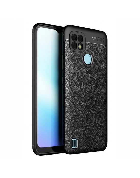 Newface Realme C25 Kılıf Auto Focus Kapak - Siyah