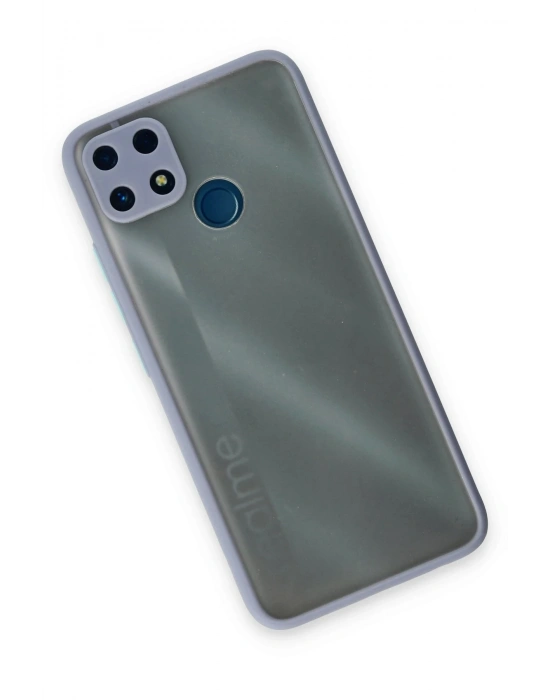 Newface Realme C25 Kılıf Montreal Silikon Kapak - Gri