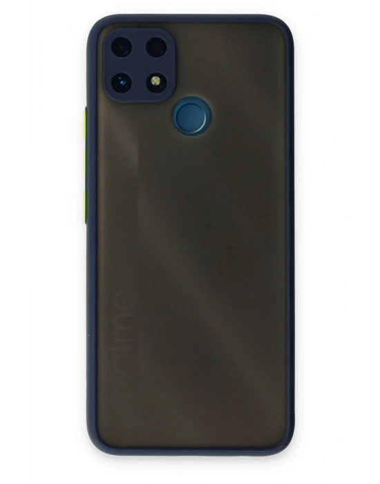 Newface Realme C25 Kılıf Montreal Silikon Kapak - Lacivert