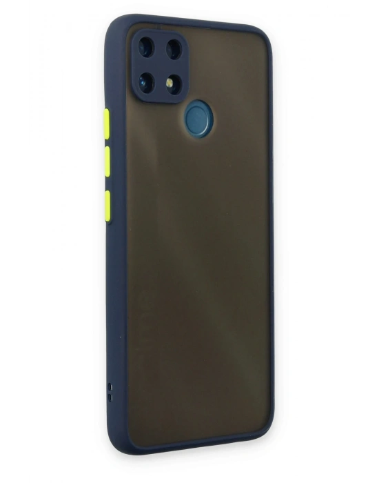 Newface Realme C25 Kılıf Montreal Silikon Kapak - Lacivert