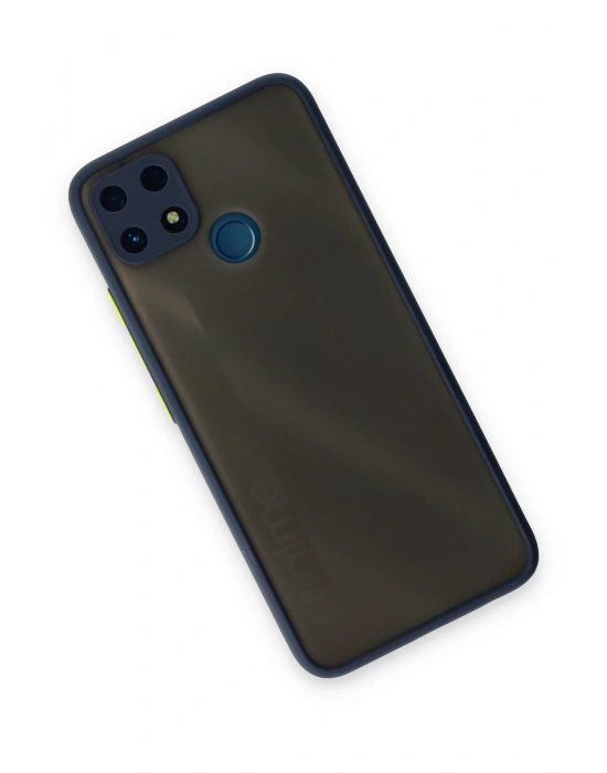 Newface Realme C25 Kılıf Montreal Silikon Kapak - Lacivert