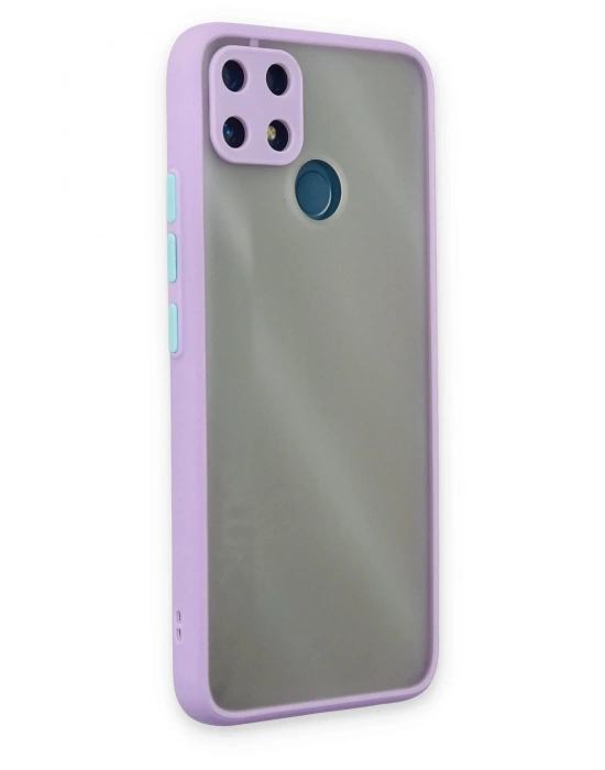 Newface Realme C25 Kılıf Montreal Silikon Kapak - Mor