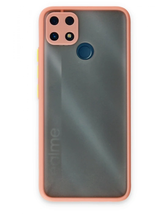 Newface Realme C25 Kılıf Montreal Silikon Kapak - Pembe