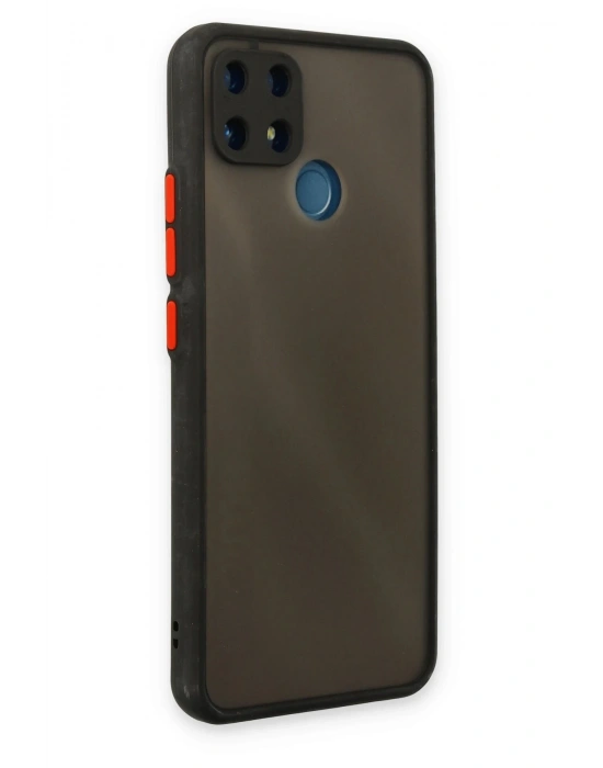 Newface Realme C25 Kılıf Montreal Silikon Kapak - Siyah