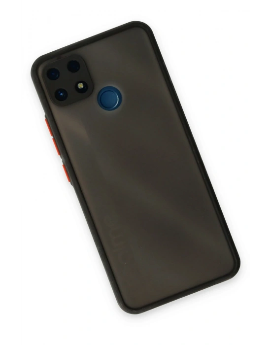 Newface Realme C25 Kılıf Montreal Silikon Kapak - Siyah