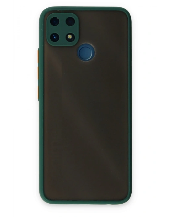 Newface Realme C25 Kılıf Montreal Silikon Kapak - Yeşil