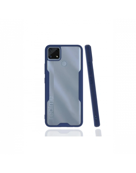 Newface Realme C25 Kılıf Platin Silikon - Lacivert