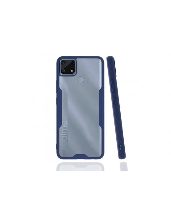 Newface Realme C25 Kılıf Platin Silikon - Lacivert