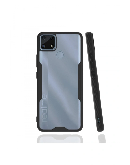 Newface Realme C25 Kılıf Platin Silikon - Siyah