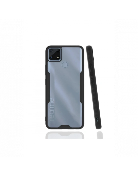 Newface Realme C25 Kılıf Platin Silikon - Siyah