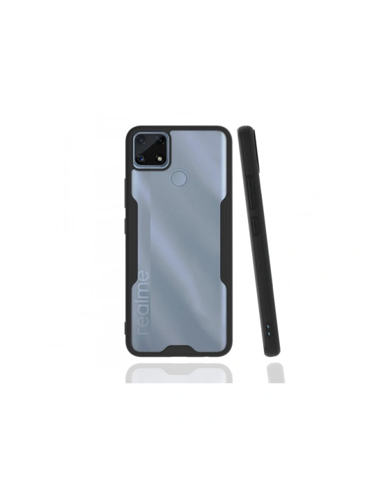 Newface Realme C25 Kılıf Platin Silikon - Siyah