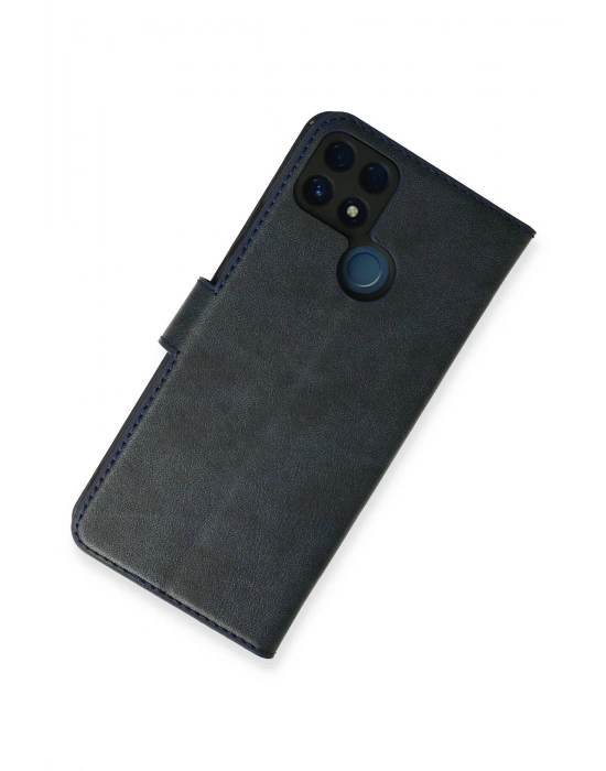 Newface Realme C25 Kılıf Trend S Plus Kapaklı Kılıf - Lacivert