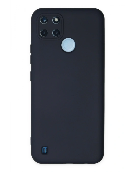 Newface Realme C25Y Kılıf Nano içi Kadife Silikon - Lacivert