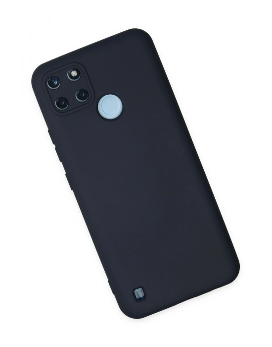 Newface Realme C25Y Kılıf Nano içi Kadife Silikon - Lacivert