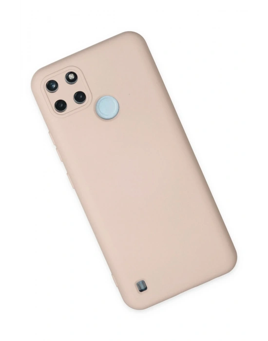 Newface Realme C25Y Kılıf Nano içi Kadife Silikon - Pudra