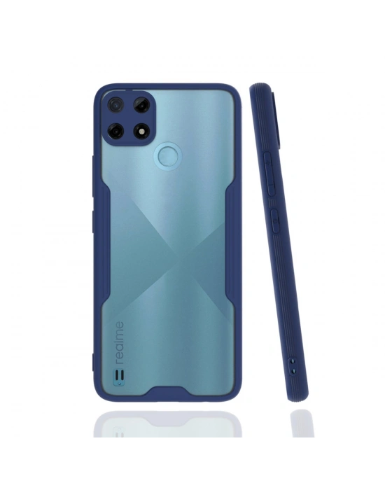 Newface Realme C25Y Kılıf Platin Silikon - Lacivert