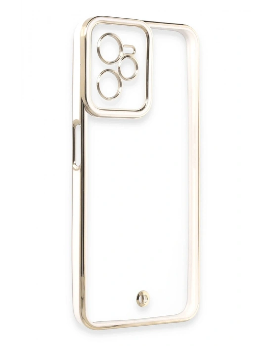 Newface Realme C35 Kılıf Liva Lens Silikon - Beyaz