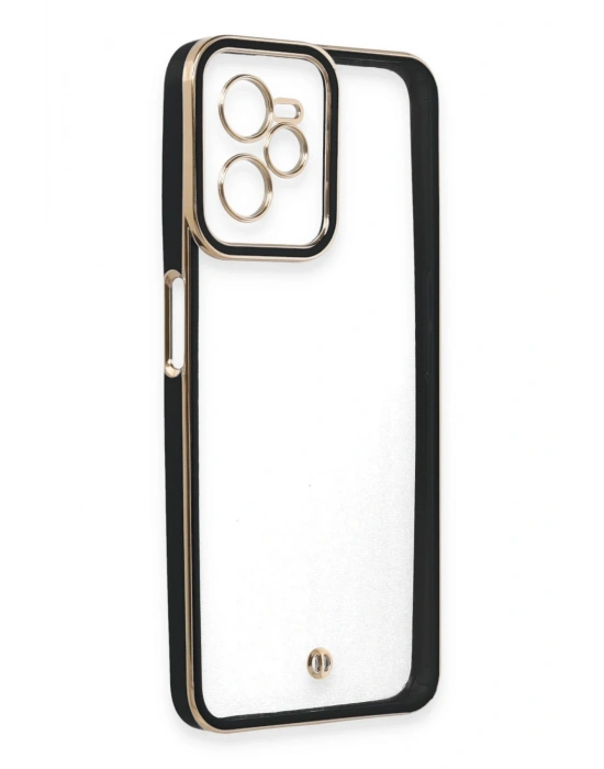 Newface Realme C35 Kılıf Liva Lens Silikon - Siyah