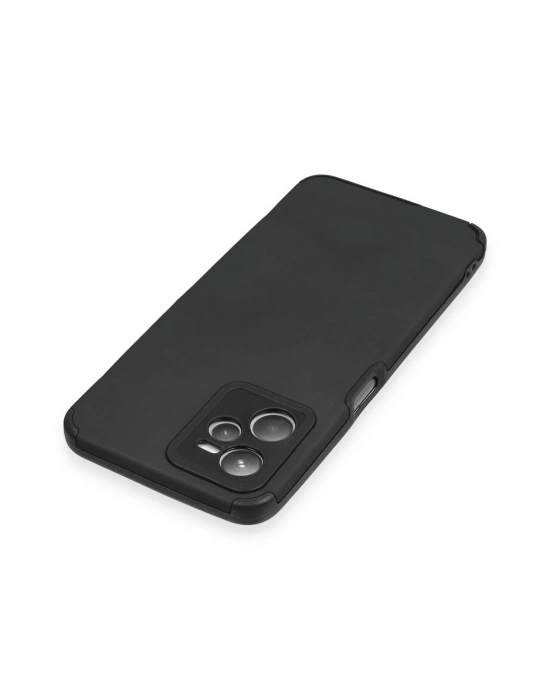 Newface Realme C35 Kılıf Loop Deri Silikon - Siyah