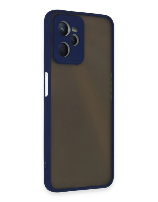 Newface Realme C35 Kılıf Montreal Silikon Kapak - Lacivert