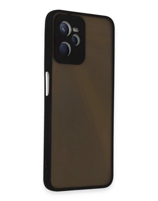 Newface Realme C35 Kılıf Montreal Silikon Kapak - Siyah