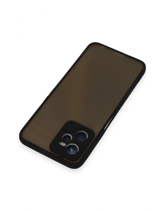 Newface Realme C35 Kılıf Montreal Silikon Kapak - Siyah