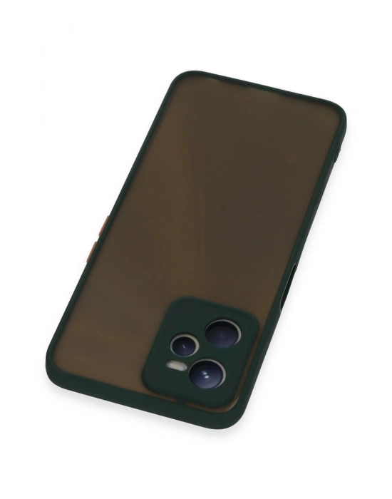 Newface Realme C35 Kılıf Montreal Silikon Kapak - Yeşil