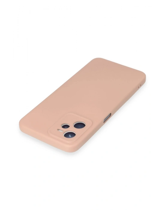 Newface Realme C35 Kılıf Nano içi Kadife Silikon - Pudra