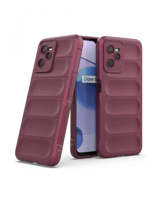 Newface Realme C35 Kılıf Optimum Silikon - Bordo