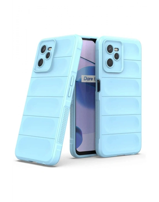 Newface Realme C35 Kılıf Optimum Silikon - Sky Blue