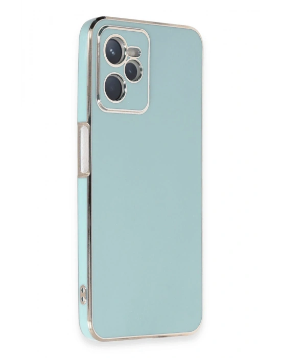 Newface Realme C35 Kılıf Volet Silikon - Açık Yeşil