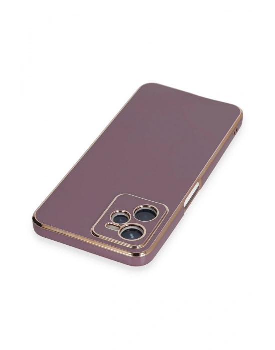 Newface Realme C35 Kılıf Volet Silikon - Mor