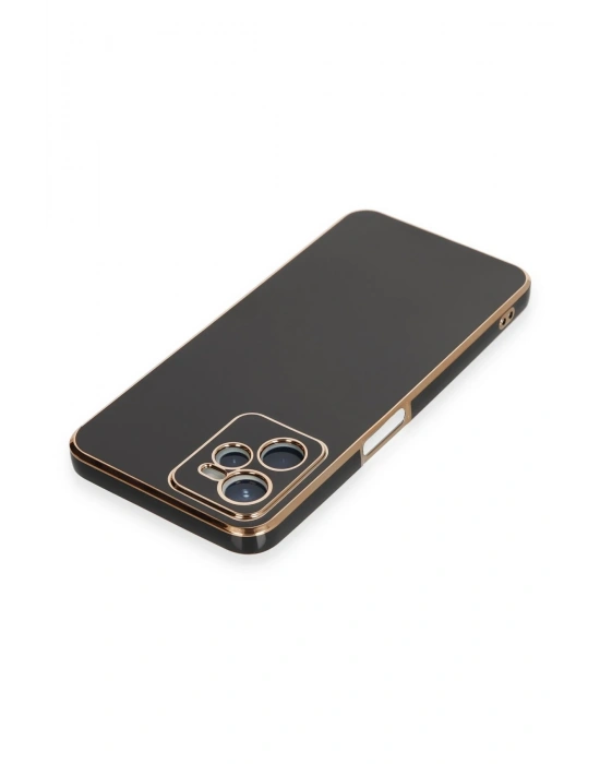 Newface Realme C35 Kılıf Volet Silikon - Siyah