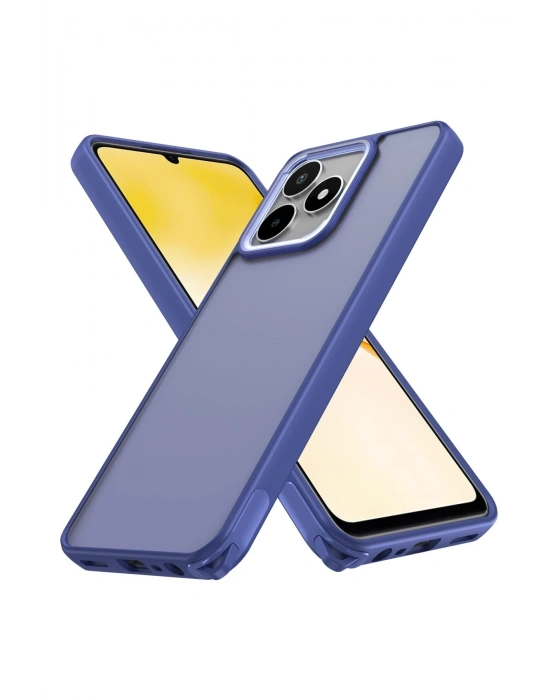 Newface Realme C53 Kılıf Elegant Kapak - Açık Mavi