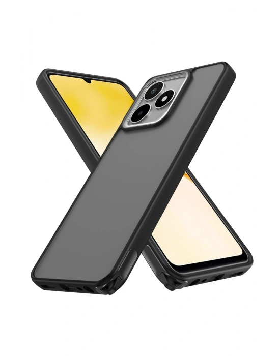 Newface Realme C53 Kılıf Elegant Kapak - Siyah