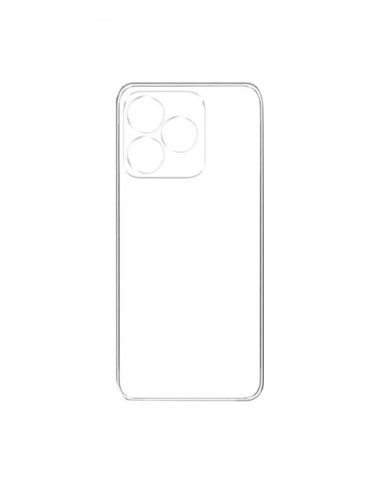 Newface Realme C53 Kılıf Lüx Şeffaf Silikon