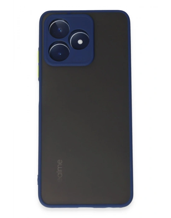Newface Realme C53 Kılıf Montreal Silikon Kapak - Lacivert