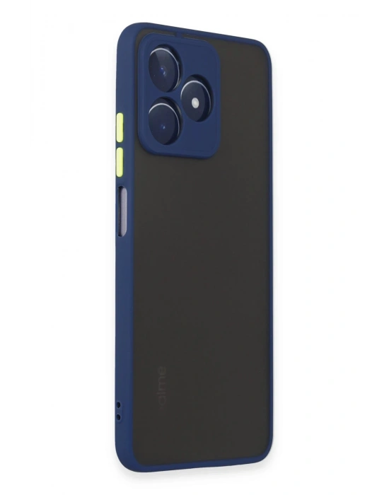Newface Realme C53 Kılıf Montreal Silikon Kapak - Lacivert