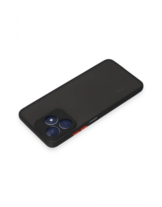 Newface Realme C53 Kılıf Montreal Silikon Kapak - Siyah