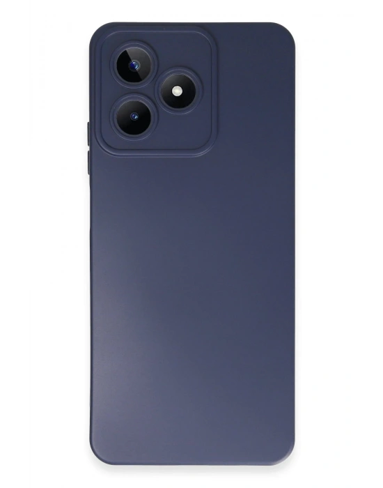 Newface Realme C53 Kılıf Nano içi Kadife Silikon - Lacivert