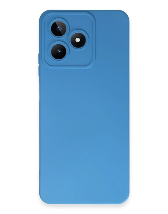 Newface Realme C53 Kılıf Nano içi Kadife Silikon - Mavi