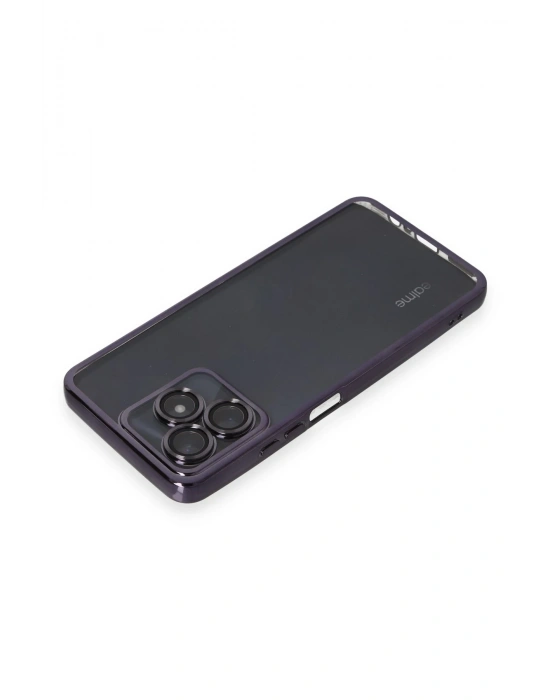 Newface Realme C53 Kılıf Razer Lensli Silikon - Mor