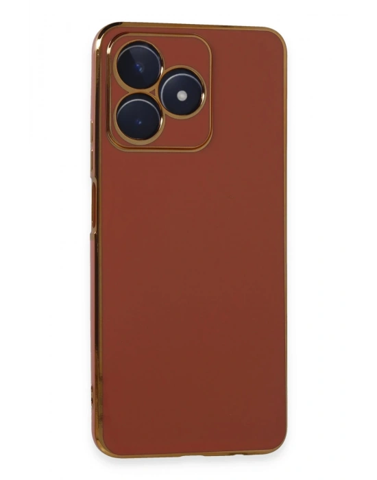 Newface Realme C53 Kılıf Volet Silikon - Kırmızı