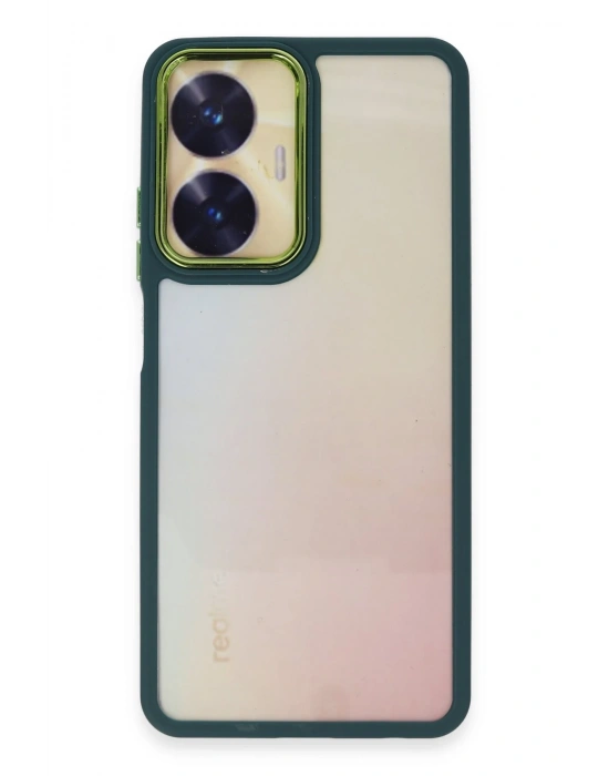 Newface Realme C55 Kılıf Dora Kapak - Haki Yeşil
