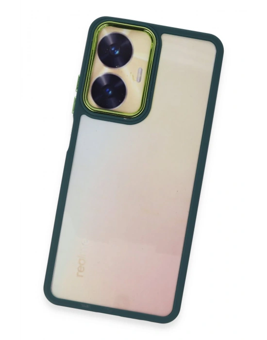 Newface Realme C55 Kılıf Dora Kapak - Haki Yeşil
