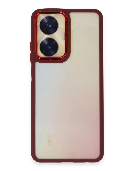 Newface Realme C55 Kılıf Dora Kapak - Kırmızı